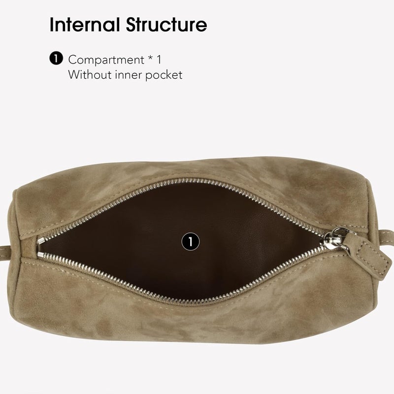 DONNAIN Premium Suede Leather Crossbody Purses for Women, Small Shoulder Bag with Adjustable Strap and Crossbody Hobo Bag - Image 5